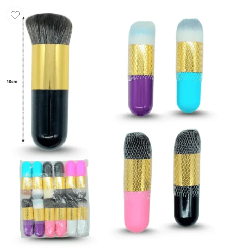 C - 030 brocha cosmética capsula C/12 HME-48 o HMM-39
