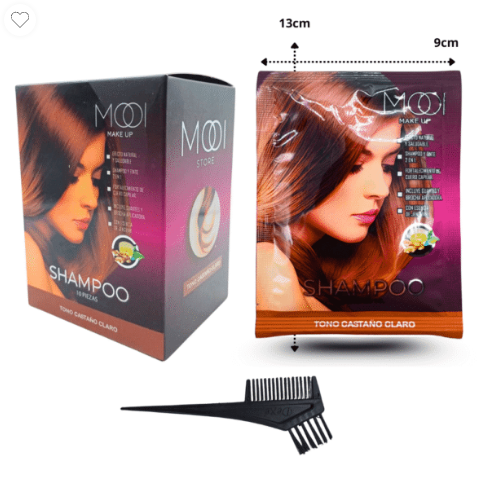 Z - 636 shampoo con tinte tono castaño claro C/10 75013
