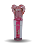 Lip gloss con brillo envase con tapa de corazón HU-CC2092R