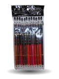 Lápiz delineador bicolor con cepillo y sacapuntas XH3996