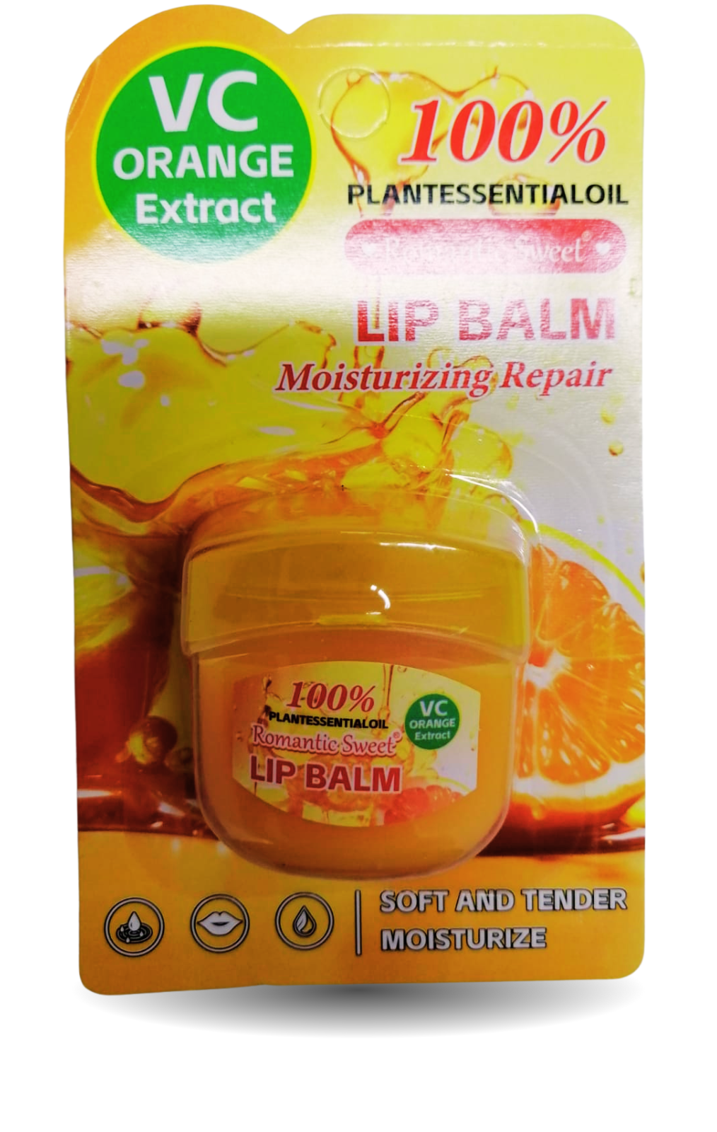 Bálsamo labial de naranja tarro en blister HMA-40