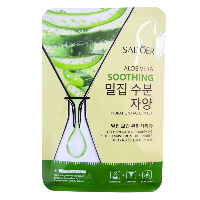 mascarilla facial ALOE VERA VERDE