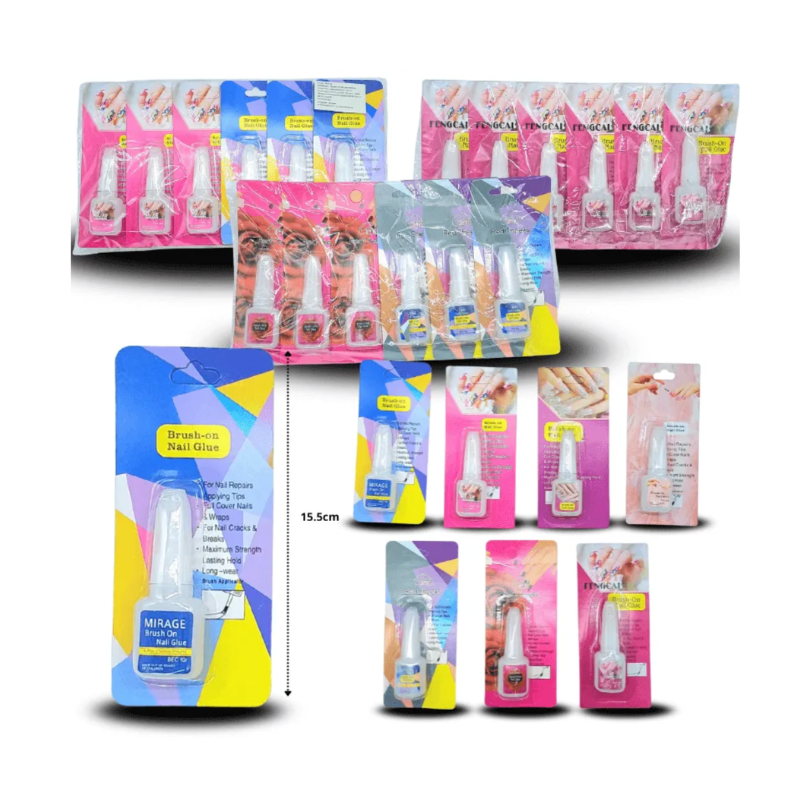 pegamento para uñas en blister tipo brocha